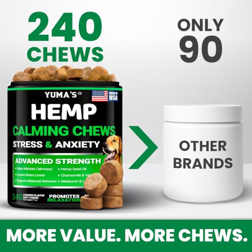 Hemp Calming Chews for Dogs (Calming Chews / 240 Chews)