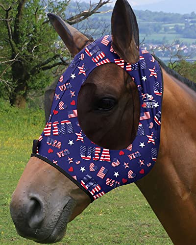 Super Comfort Stretchy Fly Mask Large Eye Space with UV Protection Soft on Skin with Breathability Classic Letters S (S / Classic Letters)