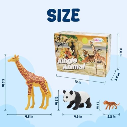 24Pcs Safari & Zoo Animals Figures (Safari Animals Figures)