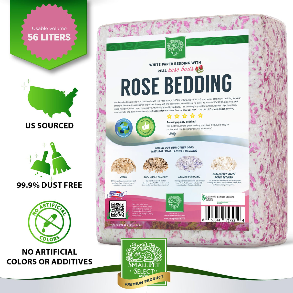 Rose Paper Bedding (Natural Rose)