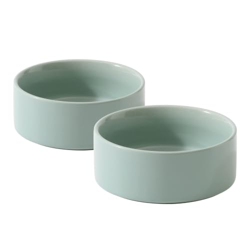 Cat Bowls Set of Two (Light Green)