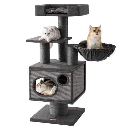 Maine Coon Cat Tree for Indoor Cats Large Adult (Black)