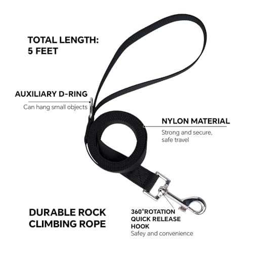 Large Cat Harness Leash Set with Airtag Holder for Kitten Outdoor Walking (Black (Holder for Airtag) / L)