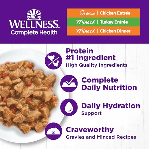 Complete Health Gravy and Minced Variety Pack Adult Canned Wet Cat Food (3 Ounce (Pack of 24))