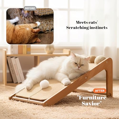 Sisal Cat Scratcher Ramp with Balls L (Large)