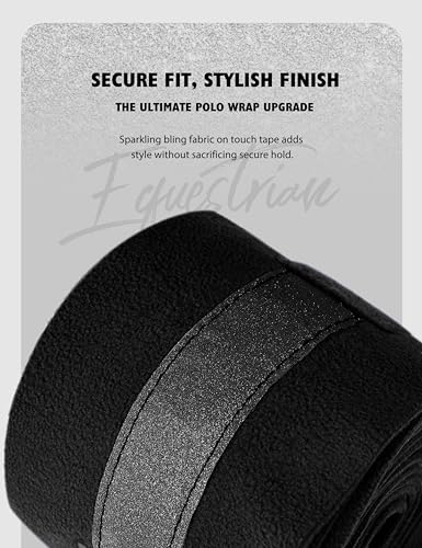 4 Pack Horse Polo Wraps (M / Black)