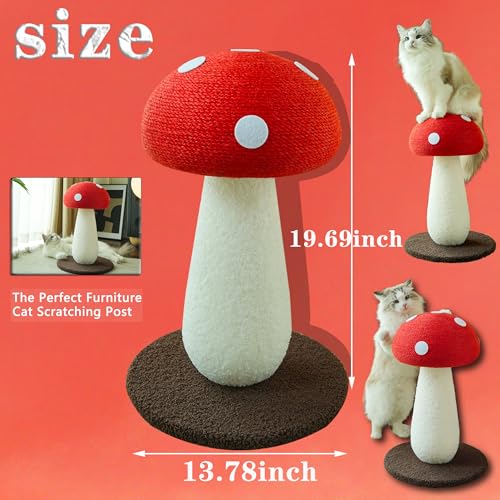 Whimsical Mushroom Scratcher (Red / Medium)