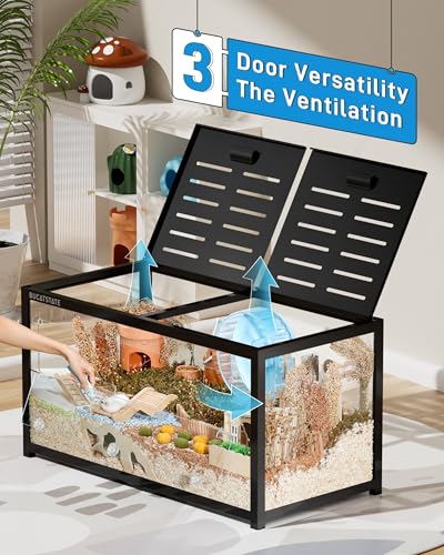 Hamster Cage 3.0 (39.3"L x 19.7"W x 20.4"H / Black)