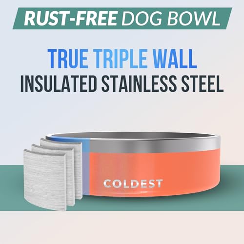 Coldest Dog Bowl (42 oz / Candy Red Glitter)
