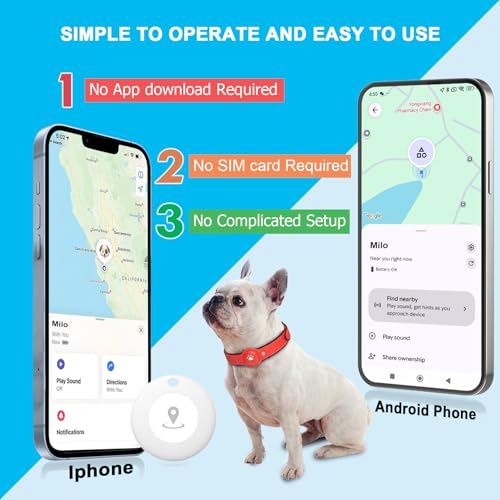 GPS Tracker for Dogs (Orange / L(12.5''-21''))