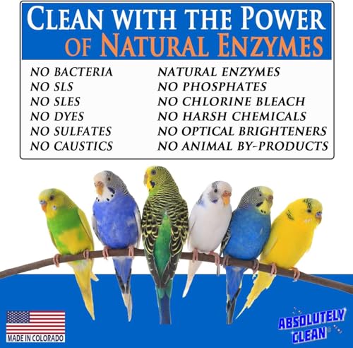 Amazing Bird Cage Cleaner and Deodorizer (128 Fl Oz (Pack of 4))