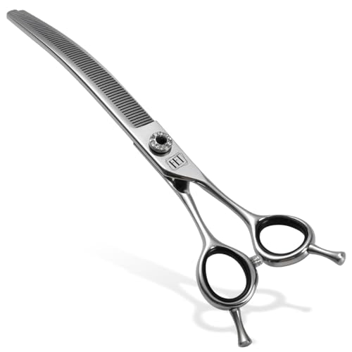 7.0" Professional Dog Curved Thinning Shears for Grooming (Curved Thinning / 7.0 inch)
