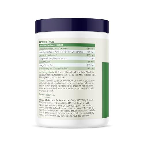 Senior Dog Joint Supplement Glucosamine & Green Lipped Mussel 120ct