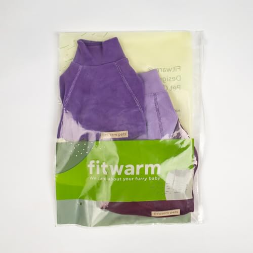 3 Pack Classic Fleece Dog Sweater (Medium / Purple-MediumPurple-FireBrick)