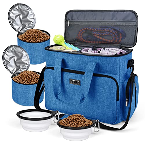 Dog Travel Bag (Blue / Large)