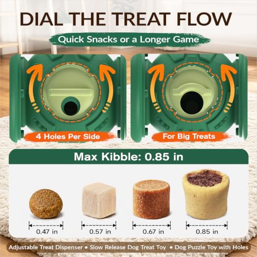 XL Dog Treat Dispenser Toy (Extra Large / Soft Green)