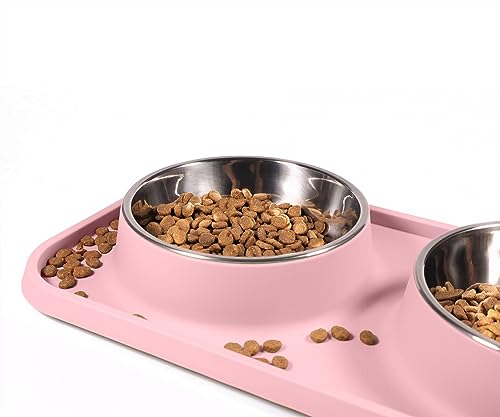 Cat Food Bowls (Pink)