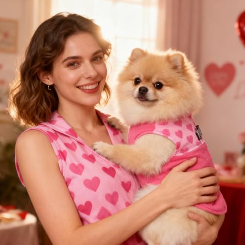 Fleece Dog Sweater (Pink / Medium)