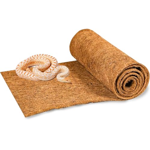 78.7x11.8in Reptile Carpet Coconut Fiber Substrate Large Snake Bedding Coco Liner Roll Mat for Bearded Dragon Tortoise Lizard Habitat Pad Garden Decoration (11.8x78.7inch)