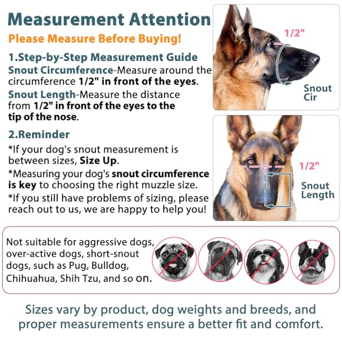 Dog Muzzle for Large Medium Small Dogs German Shepherd Labrador (Brown / XL(Snout:11"-12.25"))