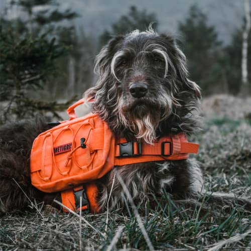 Dog Backpack for Medium & Large Dogs (Orange / Large)