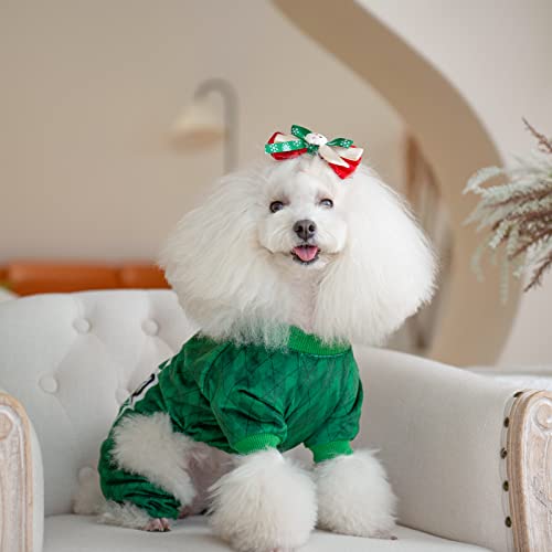 Dog St.Patrick's Day Pajamas Puppy Onesies Small Dogs Soft Pjs Coat Cat Apparel Comfy Pet Clothes Outfit Doggie Bodysuit (Medium / Mister Lucky)