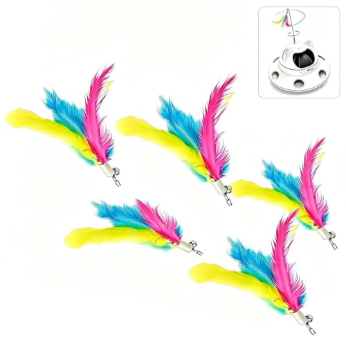 Antenna Mounted Feather Refill (Yellow, purple, blue)
