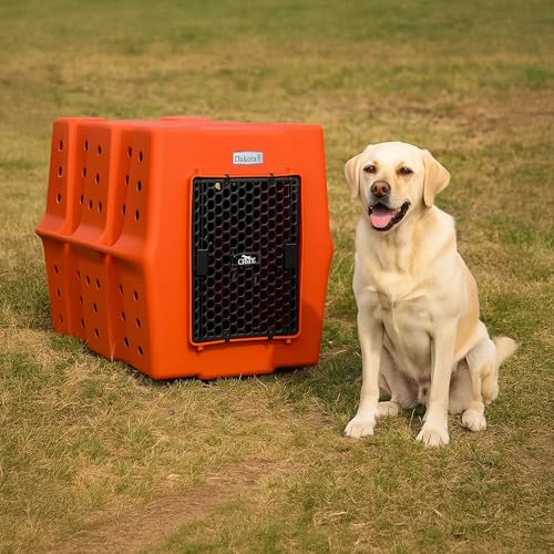 Dakota 283 Canine Rough and Tough Economy Dog Crate (X-Large / Orange)
