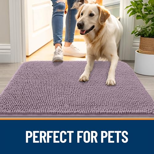 Dog Door Mat for Muddy Paws 70x24 (Deep Plum / 70" X 24")