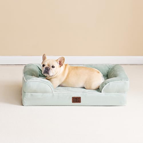 Orthopedic Large Dog Bed (Soft Sage Green / 41.0"l X 27.0"w X 6.5"th)
