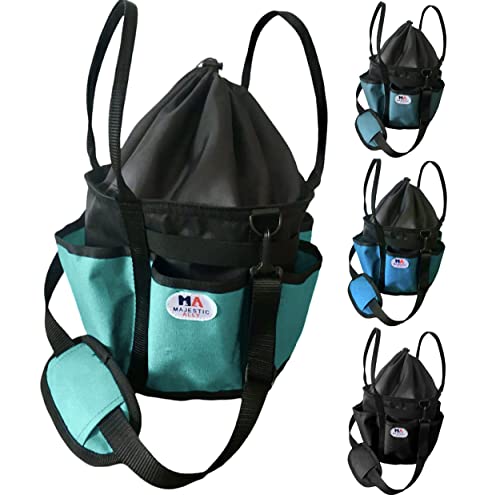 horse Grooming Organizer Tote Bag (Turquoise)
