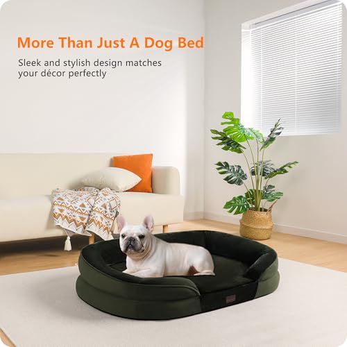 Orthopedic Waterproof Medium Dog Bed Sofa (Green / Medium(28 x 21 x 5.5 inch))