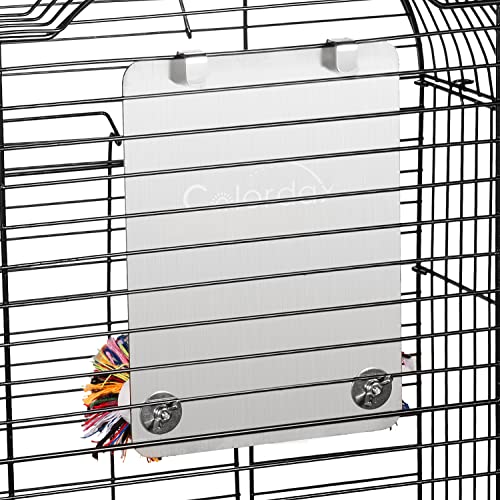 7" Bird Mirror with Rope Perch (Medium)