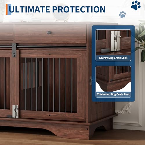 Dog Furniture Crate (Brown)