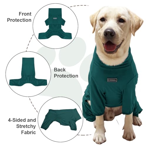 Dog Pyjamas PJS Sweater Clothes and Home Clothing Suitable for Medium to Large Breeds of Dogs (Thin Green / 5XL)