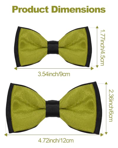 10 Pack Mixed Colors Dog Bowties for Large Dogs Sliding on Collar (M/L)