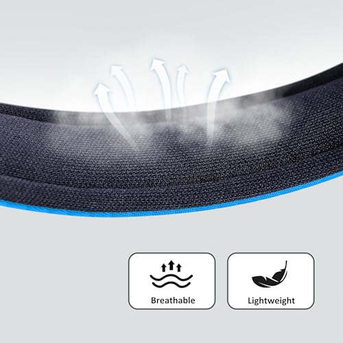 Soft Padded Dog Collars for Large Dogs (Blue / XL: Fit 17-23" Neck)