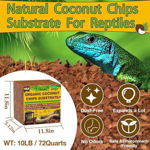Organic 10LB Coconut Husk for Reptiles (10LB-1pack)