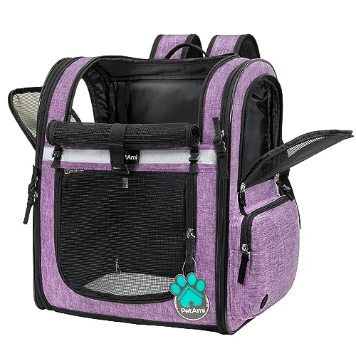 Dog Backpack Carrier (Purple)