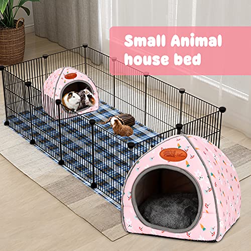 Guinea Pig Bed Large Hide (Carrot Pattern)