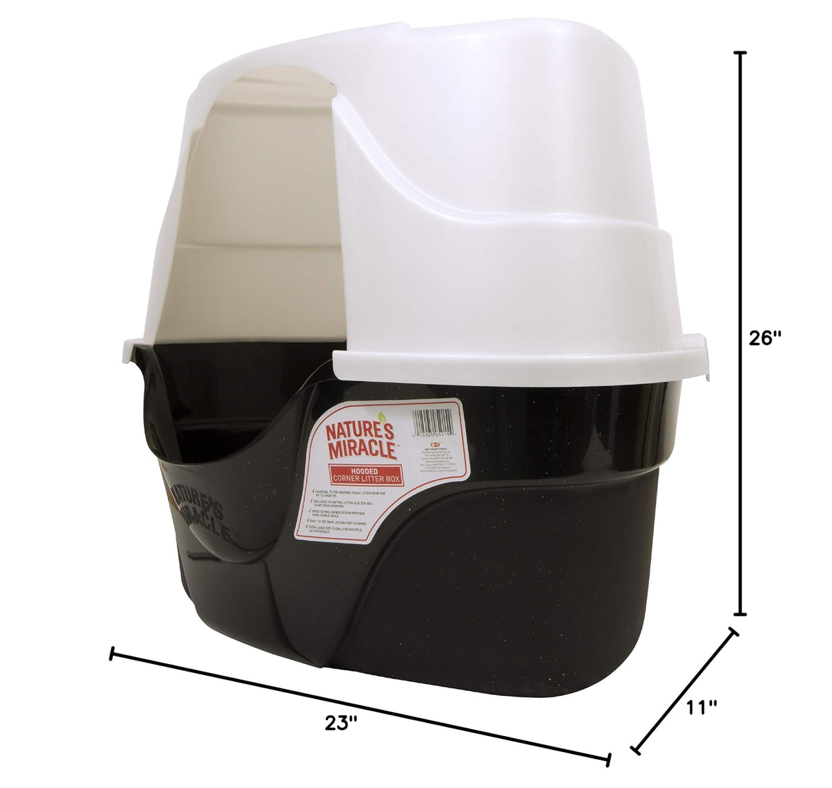 Advanced Hooded Corner Cat Litter Box (Pack of 6)