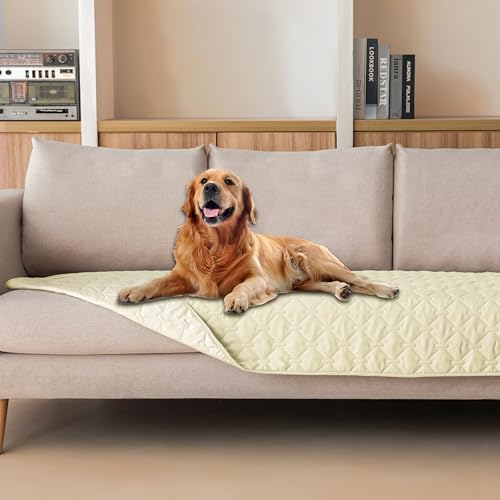 Waterproof Dog Blanket (30x90 Inch (Pack of 1) / Dark Cream/Light Cream)