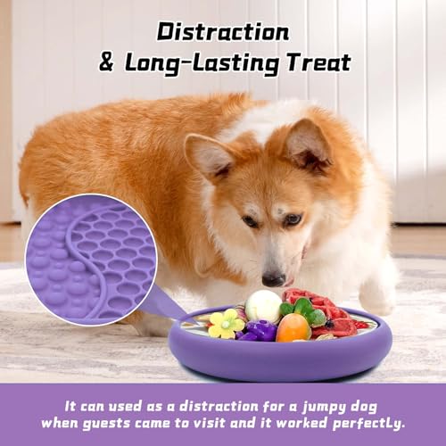 Dog Lick Bowl (Purple / Large)