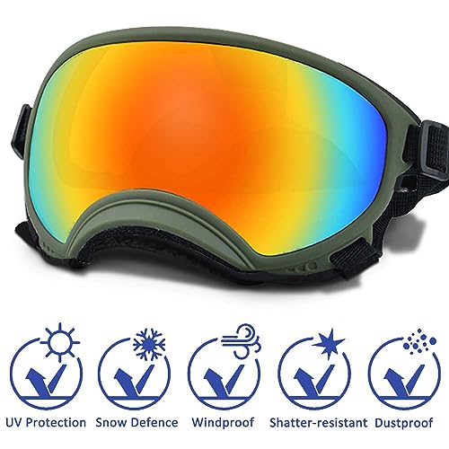 Medium Dog Sunglasses with Adjustable Strap UV Protection