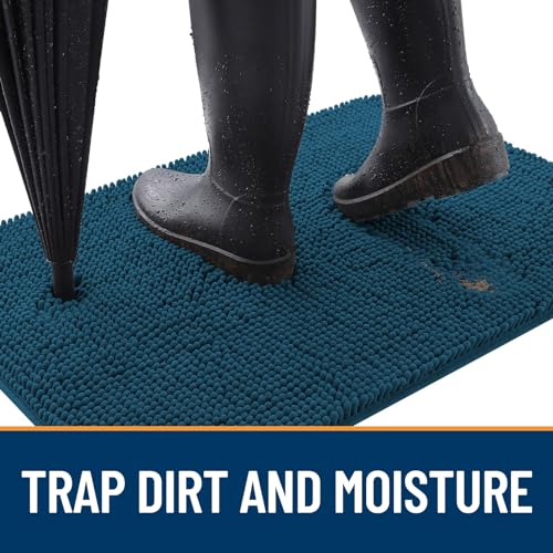 Dog Door Mat for Muddy Paws 48x30 (Atlantic Blue / 48" X 30")