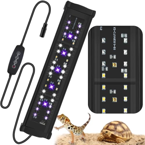 LED UVB Light for Reptile with Timer & Dimmer (11 Inch)