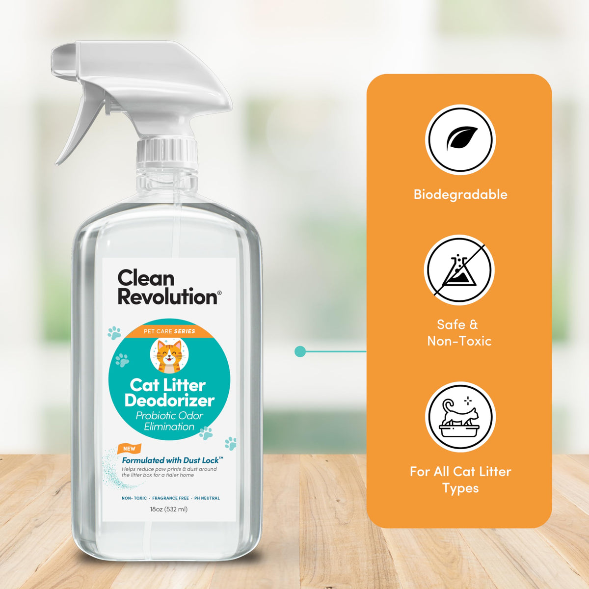 Cat Litter Deodorizer Spray (18 Fl Oz (Pack of 1))