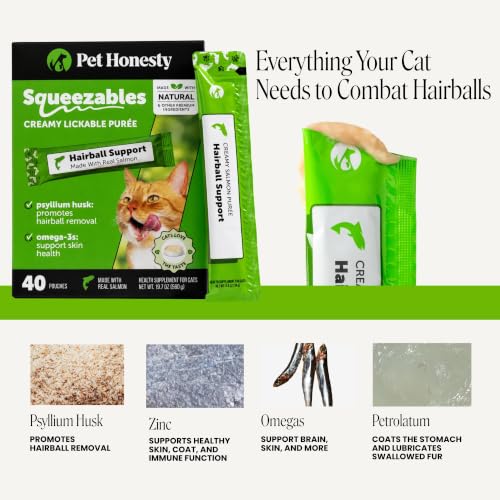 Vet Backed Hairball Remedy Lickable Puree (40-Day Supply)