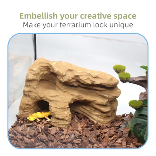 Reptile Hide Shale Scape Step Ledge Backdrop (Medium-9.6*4.9*4.9)