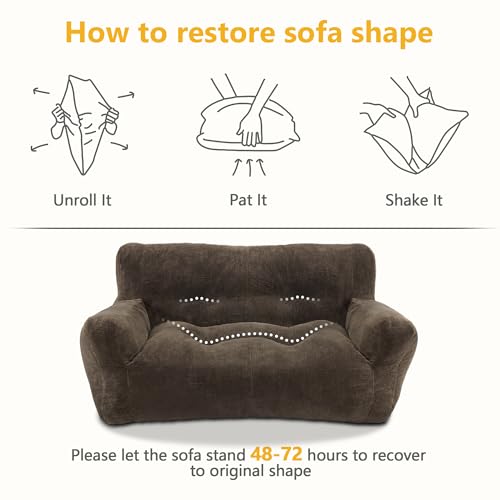 43.4" Dog Couch for Small Medium Breed Pet Sofa Bed PS581 Mocha (Mocha)